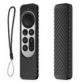 Apple TV 4K Siri Remote (terza generazione) Custodia protettiva in silicone con cordino - Nera