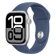Apple Watch 10 GPS MWWA3QN/A - Alluminio, banda sportiva in denim, S/M, 42mm