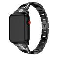Cinturino da orologio da donna in acciaio con diamanti per Apple Watch (38/40/SE/41/42mm)