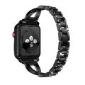 Cinturino da orologio da donna in acciaio con diamanti per Apple Watch (38/40/SE/41/42mm)