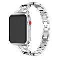 Cinturino da donna in acciaio con diamanti per Apple Watch (38/40/SE/41/42mm) - Argento