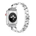 Cinturino da donna in acciaio con diamanti per Apple Watch (38/40/SE/41/42mm) - Argento