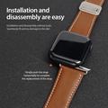 Cinturino in vera pelle Dux Ducis YA con fibbia a T per Apple Watch (38/40/SE/41/42mm) - Marrone