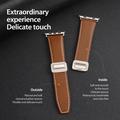 Cinturino in vera pelle Dux Ducis YA con fibbia a T per Apple Watch (38/40/SE/41/42mm) - Marrone