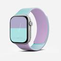 Apple Watch (38/40/SE/41/42mm) Cinturino MOFT Snap Duo - Peonia blu navy / Acquamarina