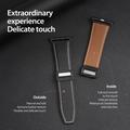 Apple Watch (42/44/SE/45/46/49mm) Cinturino in vera pelle Dux Ducis YA con fibbia a T - Nero