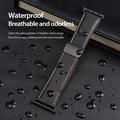 Apple Watch (42/44/SE/45/46/49mm) Cinturino in vera pelle Dux Ducis YA con fibbia a T - Nero