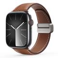Cinturino in vera pelle Dux Ducis YA con fibbia a T per Apple Watch (42/44/SE/45/46/49mm)