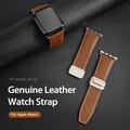 Cinturino in vera pelle Dux Ducis YA con fibbia a T per Apple Watch (42/44/SE/45/46/49mm)