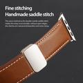 Cinturino in vera pelle Dux Ducis YA con fibbia a T per Apple Watch (42/44/SE/45/46/49mm)