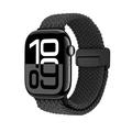 Cinturino in nylon intrecciato con chiusura magnetica per Apple Watch - 49mm/46mm/45mm/44mm - Nero