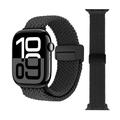 Cinturino in nylon intrecciato con chiusura magnetica per Apple Watch - 49mm/46mm/45mm/44mm - Nero