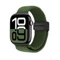 Cinturino in nylon intrecciato con chiusura magnetica per Apple Watch - 49mm/46mm/45mm/44mm - Verde
