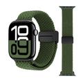 Cinturino in nylon intrecciato con chiusura magnetica per Apple Watch - 49mm/46mm/45mm/44mm - Verde