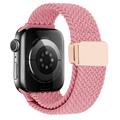 Cinturino in nylon intrecciato con chiusura magnetica per Apple Watch - 49mm/46mm/45mm/44mm - Rosa