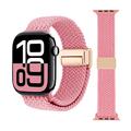 Cinturino in nylon intrecciato con chiusura magnetica per Apple Watch - 49mm/46mm/45mm/44mm - Rosa