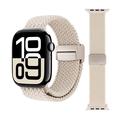 Cinturino in nylon intrecciato con chiusura magnetica per Apple Watch - 49mm/46mm/45mm/44mm - Luce stellare