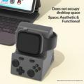 Supporto di ricarica in silicone per Apple Watch in stile console di gioco