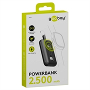 Apple Watch Goobay Power Bank wireless 2500mAh - 5W - Nero