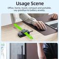 Power Bank per Apple Watch da 5000mAh - Caricabatterie wireless magnetico - Nero