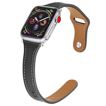 Dux Ducis Apple Watch Series 5/4/3/2/1 Leather Strap - 42mm, 44mm - Black