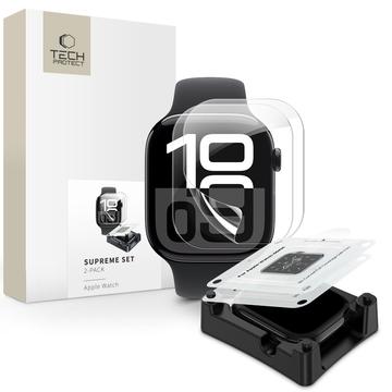 Apple Watch Series 10 Tech-Protect Supreme Set Pellicola protettiva - 46mm - 2 pz. - Trasparente