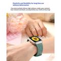 Cinturino in silicone con incisione floreale per Apple Watch Serie 11/10/9/8/SE 3/SE (2022)/7/SE/6/5/4/3/2/1 - 42mm/41mm/40mm/38mm