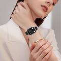 Cinturino sottile in pelle per Apple Watch Serie 11/10/9/8/SE 3/SE (2022)/7/SE/6/5/4/3/2/1 - 42mm/41mm/40mm/38mm - Nero
