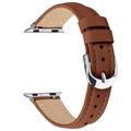 Cinturino sottile in pelle per Apple Watch Serie 11/10/9/8/SE 3/SE (2022)/7/SE/6/5/4/3/2/1 - 42mm/41mm/40mm/38mm - Marrone