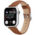 Cinturino sottile in pelle per Apple Watch Serie 11/10/9/8/SE 3/SE (2022)/7/SE/6/5/4/3/2/1 - 42mm/41mm/40mm/38mm - Marrone