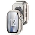 Custodia in Plastica con Pellicola Salvaschermo per Apple Watch Series 12 - 47mm - Rosa Oro