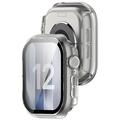 Custodia in Plastica con Pellicola Salvaschermo per Apple Watch Series 12 - 47mm - Chiara