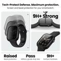 Custodia Tech-Protect Defense360 per Apple Watch Serie 12 con protezione per la privacy e pellicola protettiva per lo schermo - 42mm - Nero