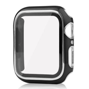 Custodia per Apple Watch Series SE (2022)/SE/6/5/4 con protezione dello schermo in vetro temperato - 44mm - nera