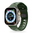 Apple Watch Series Ultra 2/Ultra/9/8/SE (2022)/7/SE/6/5/4/3/2/1 Cinturino in silicone Tech-Protect IconBand Line - 49mm/45mm/44mm/42mm - Verde Militare
