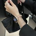 Cinturino di lusso in rame per Apple Watch Ultra 3/2/Ultra/11/10/9/8/7/6/5/4/3/2/1/SE (2025/2022/2020) - Oro rosa
