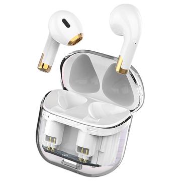 Apro 11 Auricolare senza fili Bluetooth Stereo Sound Low Delay Cuffie sportive con batteria da 300 mAh Custodia di ricarica - Bianco