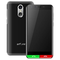 Telefono Senior Artfone Smart 500 - 4G, SOS - Nero
