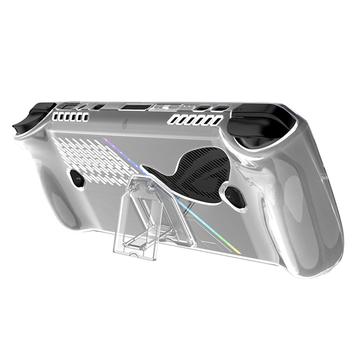 Custodia Asus ROG Ally X in TPU con supporto per il calcio - trasparente