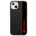 Custodia Audi Carbon Fiber Stripe per iPhone 14 - Nera