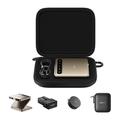 Set Aurzen Zip - Proiettore DLP portatile con custodia, caricatore da viaggio e supporto magnetico