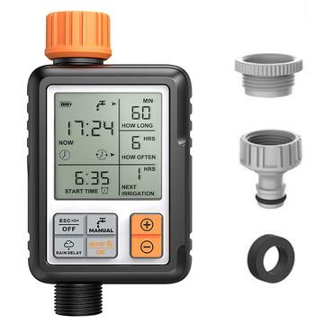 Timer automatico per l\'irrigazione del giardino Timer per l\'irrigazione del prato Tap Hose Sprinkler con schermo LCD e adattatore