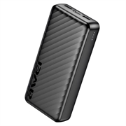 Power bank Awei P6K Pro da 20000mAh - 2x USB-A/USB-C - Nero