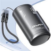 Power bank Awei WP-117 da 10000mAh - 22.5W, 2x USB-C - Nero