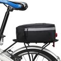 B-SOUL bicicletta MTB borsa per bici da strada borsa riflettente per portapacchi posteriore borsa per ciclismo con luce posteriore di sicurezza - Nero