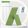 B023 Tastiera wireless pieghevole magnetica a 68 tasti con supporto per telefono - QWERTY - Verde