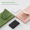 B023 Tastiera wireless pieghevole magnetica a 68 tasti con supporto per telefono - QWERTY - Verde