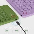 B023 Tastiera wireless pieghevole magnetica a 68 tasti con supporto per telefono - QWERTY - Verde