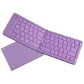 B023 Tastiera wireless pieghevole magnetica a 68 tasti con supporto per telefono - QWERTY