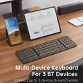 B089 Tastiera wireless pieghevole con tastierino numerico - 81 tasti